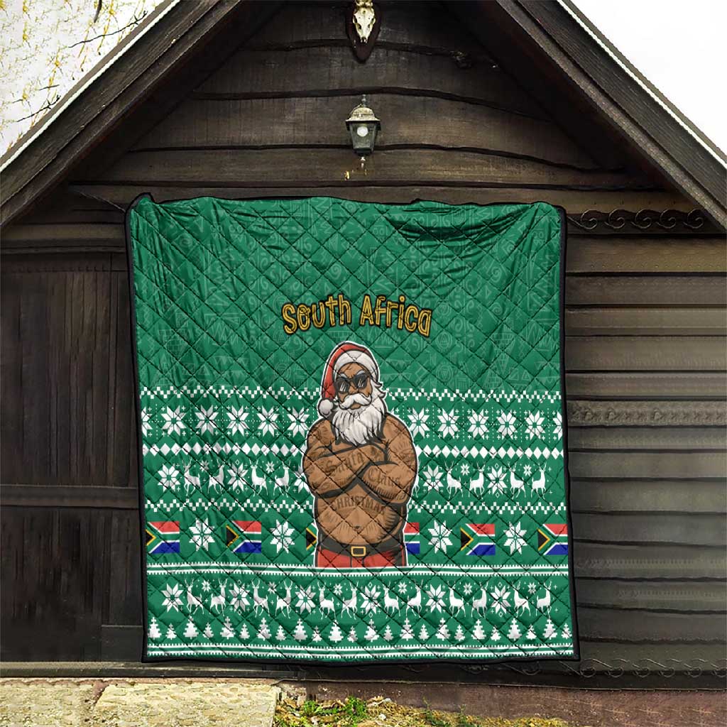 South Africa Christmas Quilt Christmas Santa Claus Tattoo - African Pride