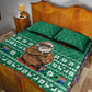 South Africa Christmas Quilt Bed Set Christmas Santa Claus Tattoo - African Pride