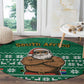 South Africa Christmas Round Carpet Christmas Santa Claus Tattoo - African Pride