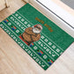South Africa Christmas Rubber Doormat Christmas Santa Claus Tattoo - African Pride
