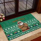 South Africa Christmas Rubber Doormat Christmas Santa Claus Tattoo - African Pride