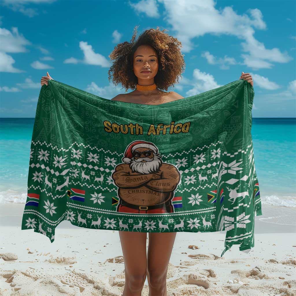 South Africa Christmas Sarong Christmas Santa Claus Tattoo - African Pride