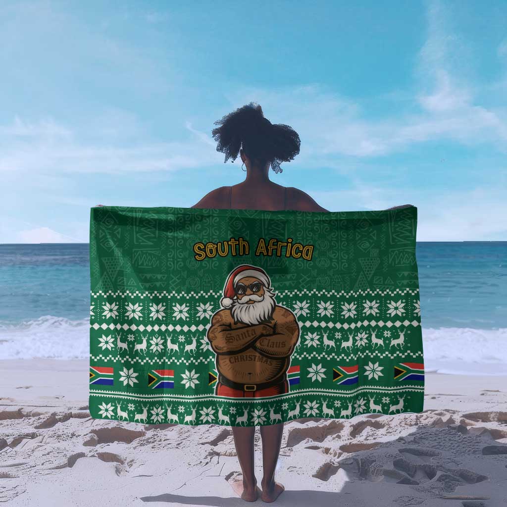 South Africa Christmas Sarong Christmas Santa Claus Tattoo - African Pride