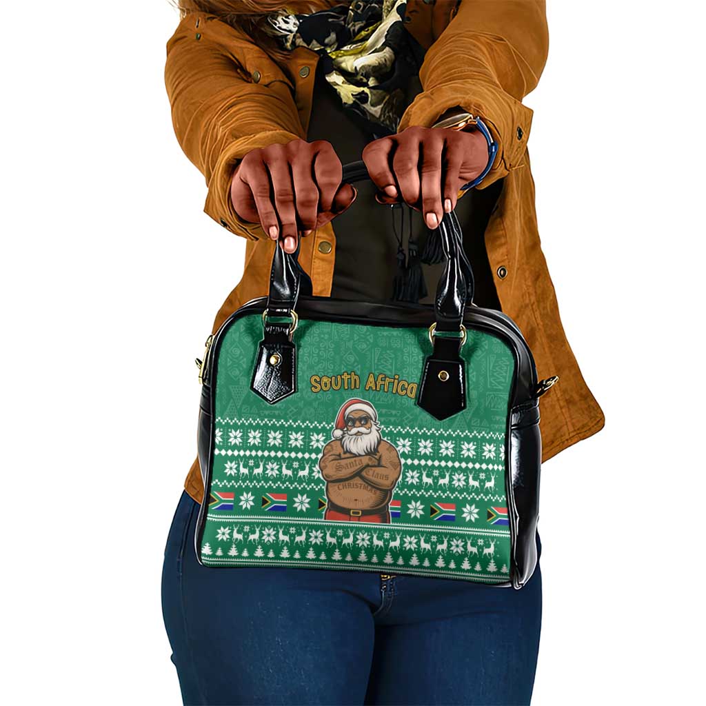 South Africa Christmas Shoulder Handbag Christmas Santa Claus Tattoo - African Pride