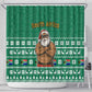 South Africa Christmas Shower Curtain Christmas Santa Claus Tattoo - African Pride
