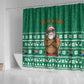 South Africa Christmas Shower Curtain Christmas Santa Claus Tattoo - African Pride