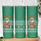 South Africa Christmas Skinny Tumbler Christmas Santa Claus Tattoo - African Pride