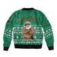South Africa Christmas Sleeve Zip Bomber Jacket Christmas Santa Claus Tattoo - African Pride