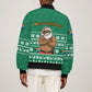 South Africa Christmas Sleeve Zip Bomber Jacket Christmas Santa Claus Tattoo - African Pride