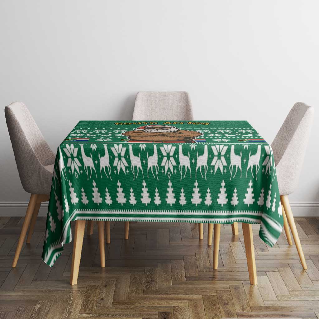 South Africa Christmas Tablecloth Christmas Santa Claus Tattoo - African Pride