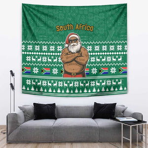 South Africa Christmas Tapestry Christmas Santa Claus Tattoo - African Pride