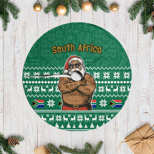 South Africa Christmas Tree Skirt Christmas Santa Claus Tattoo - African Pride