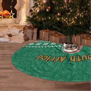 South Africa Christmas Tree Skirt Christmas Santa Claus Tattoo - African Pride