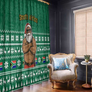 South Africa Christmas Window Curtain Christmas Santa Claus Tattoo - African Pride
