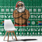 South Africa Christmas Window Curtain Christmas Santa Claus Tattoo - African Pride