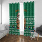 South Africa Christmas Window Curtain Christmas Santa Claus Tattoo - African Pride