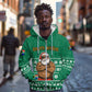 South Africa Christmas Zip Hoodie Christmas Santa Claus Tattoo - African Pride
