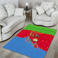 Eritrea Christmas Area Rug Santa Claus Camel Sleigh National Emblem - African Pride