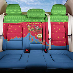 Eritrea Christmas Back Car Seat Cover Santa Claus Camel Sleigh National Emblem - African Pride