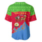Eritrea Christmas Baseball Jersey Santa Claus Camel Sleigh National Emblem - African Pride