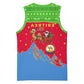 Eritrea Christmas Basketball Jersey Santa Claus Camel Sleigh National Emblem - African Pride