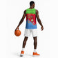 Eritrea Christmas Basketball Jersey Santa Claus Camel Sleigh National Emblem - African Pride