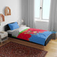 Eritrea Christmas Bedding Set Santa Claus Camel Sleigh National Emblem - African Pride