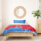 Eritrea Christmas Bedding Set Santa Claus Camel Sleigh National Emblem - African Pride