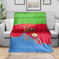 Eritrea Christmas Blanket Santa Claus Camel Sleigh National Emblem - African Pride