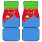 Eritrea Christmas Car Mats Santa Claus Camel Sleigh National Emblem - African Pride