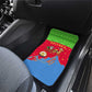 Eritrea Christmas Car Mats Santa Claus Camel Sleigh National Emblem - African Pride