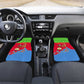 Eritrea Christmas Car Mats Santa Claus Camel Sleigh National Emblem - African Pride