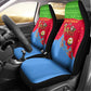 Eritrea Christmas Car Seat Cover Santa Claus Camel Sleigh National Emblem - African Pride