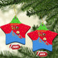 Eritrea Christmas Ceramic Ornament Santa Claus Camel Sleigh National Emblem - African Pride