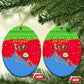 Eritrea Christmas Ceramic Ornament Santa Claus Camel Sleigh National Emblem - African Pride