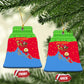 Eritrea Christmas Ceramic Ornament Santa Claus Camel Sleigh National Emblem - African Pride