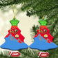 Eritrea Christmas Ceramic Ornament Santa Claus Camel Sleigh National Emblem - African Pride