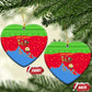Eritrea Christmas Ceramic Ornament Santa Claus Camel Sleigh National Emblem - African Pride