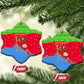Eritrea Christmas Ceramic Ornament Santa Claus Camel Sleigh National Emblem - African Pride