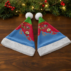 Eritrea Christmas Santa Hat Santa Claus Camel Sleigh National Emblem - African Pride
