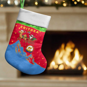 Eritrea Christmas Stocking Santa Claus Camel Sleigh National Emblem - African Pride