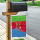 Eritrea Christmas Garden Flag Santa Claus Camel Sleigh National Emblem - African Pride