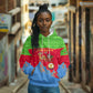 Eritrea Christmas Hoodie Santa Claus Camel Sleigh National Emblem - African Pride