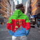 Eritrea Christmas Hoodie Santa Claus Camel Sleigh National Emblem - African Pride