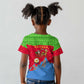 Eritrea Christmas Kid T shirt Santa Claus Camel Sleigh National Emblem - African Pride