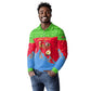 Eritrea Christmas Long Sleeve Polo Shirt Santa Claus Camel Sleigh National Emblem - African Pride