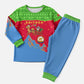 Eritrea Christmas Pajama Set Santa Claus Camel Sleigh National Emblem - African Pride