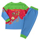 Eritrea Christmas Pajama Set Santa Claus Camel Sleigh National Emblem - African Pride