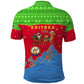 Eritrea Christmas Polo Shirt Santa Claus Camel Sleigh National Emblem - African Pride