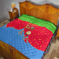 Eritrea Christmas Quilt Santa Claus Camel Sleigh National Emblem - African Pride